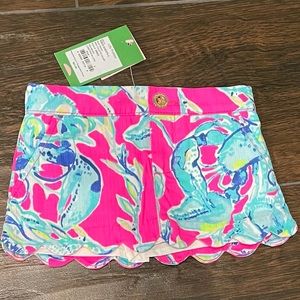 Lilly Pulitzer Toddler Girls 2T Colette Skort Raz Berry Lobsters In Love